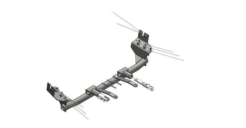 Blue Ox BX2643 Base Plate for Easy Towing Compatibility BX2643