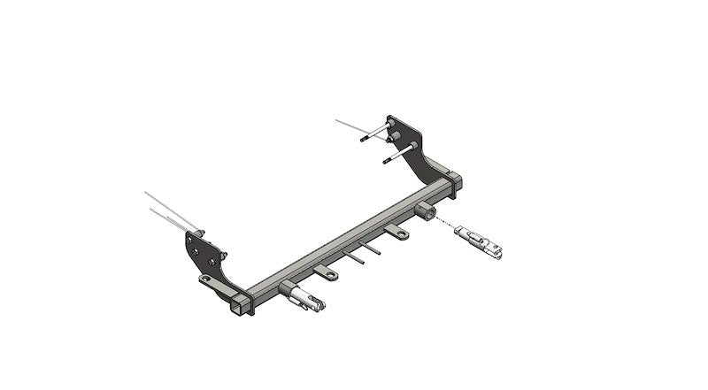 Blue Ox BX1137 Base Plate for Easy Jeep Renegade Towing BX1137