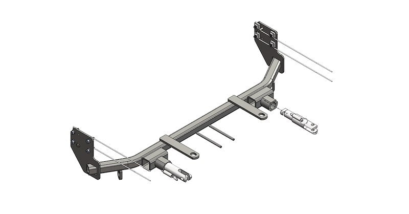 Blue Ox BX2338 Base Plate for Easy Hyundai Accent Towing BX2338