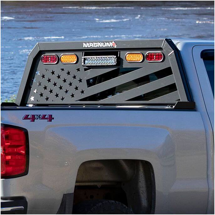 420LFLAG Magnum Truck Lopro Rack With American Flag Inser MTR420LFLAG
