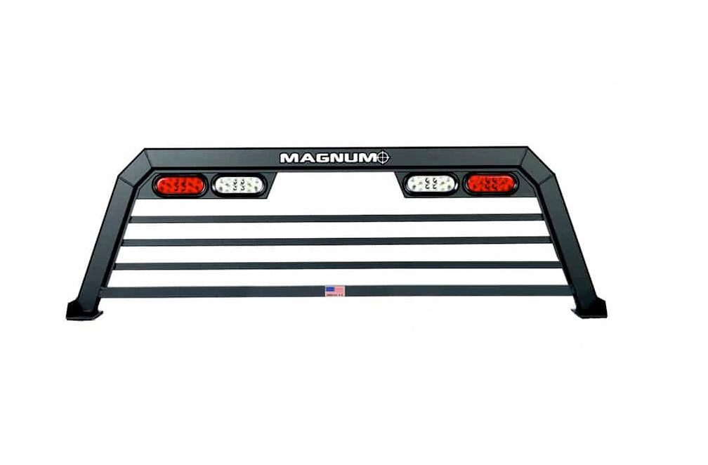 321LT Magnum Truck Headache Rack W/ Double Lights MTR321LT