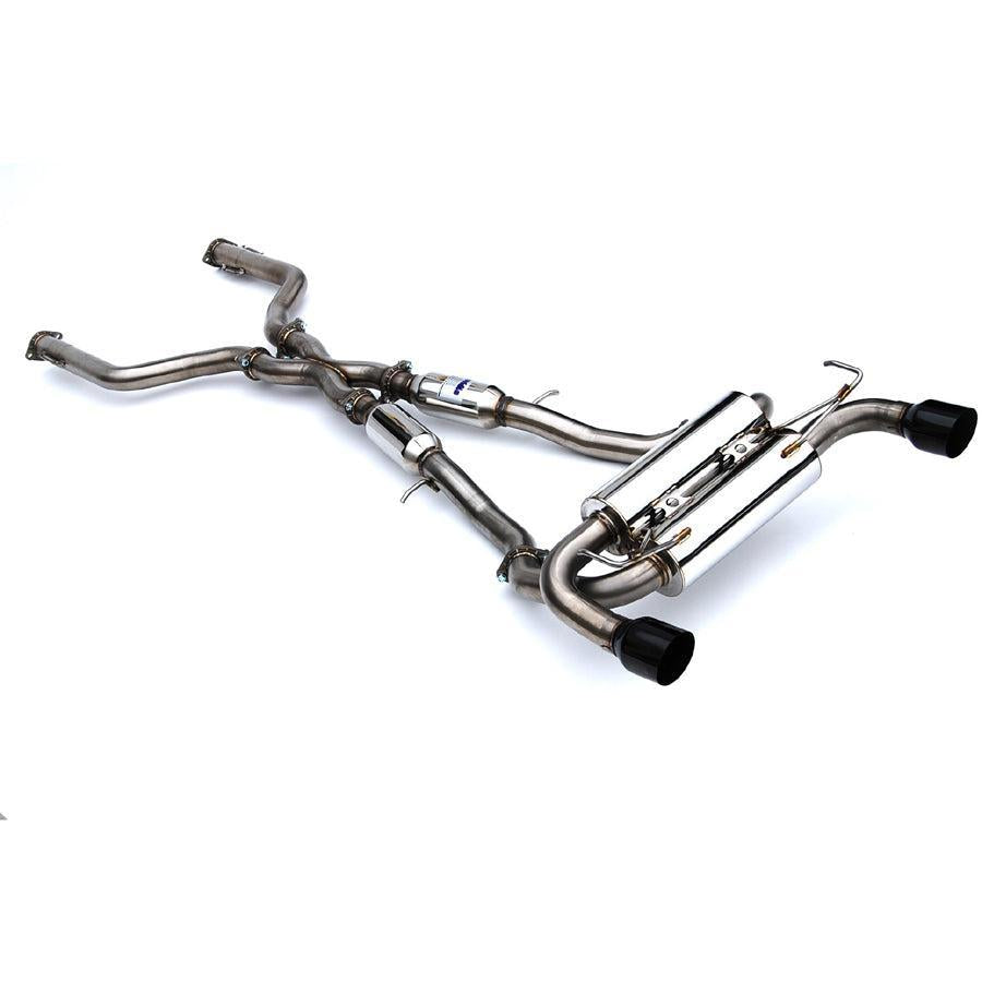 Invidia 70mm Gemini Cat Back Exhaust Single Layer Black Tip Nissan Z 2022-2025 | HS22N4Z7GM1SBL