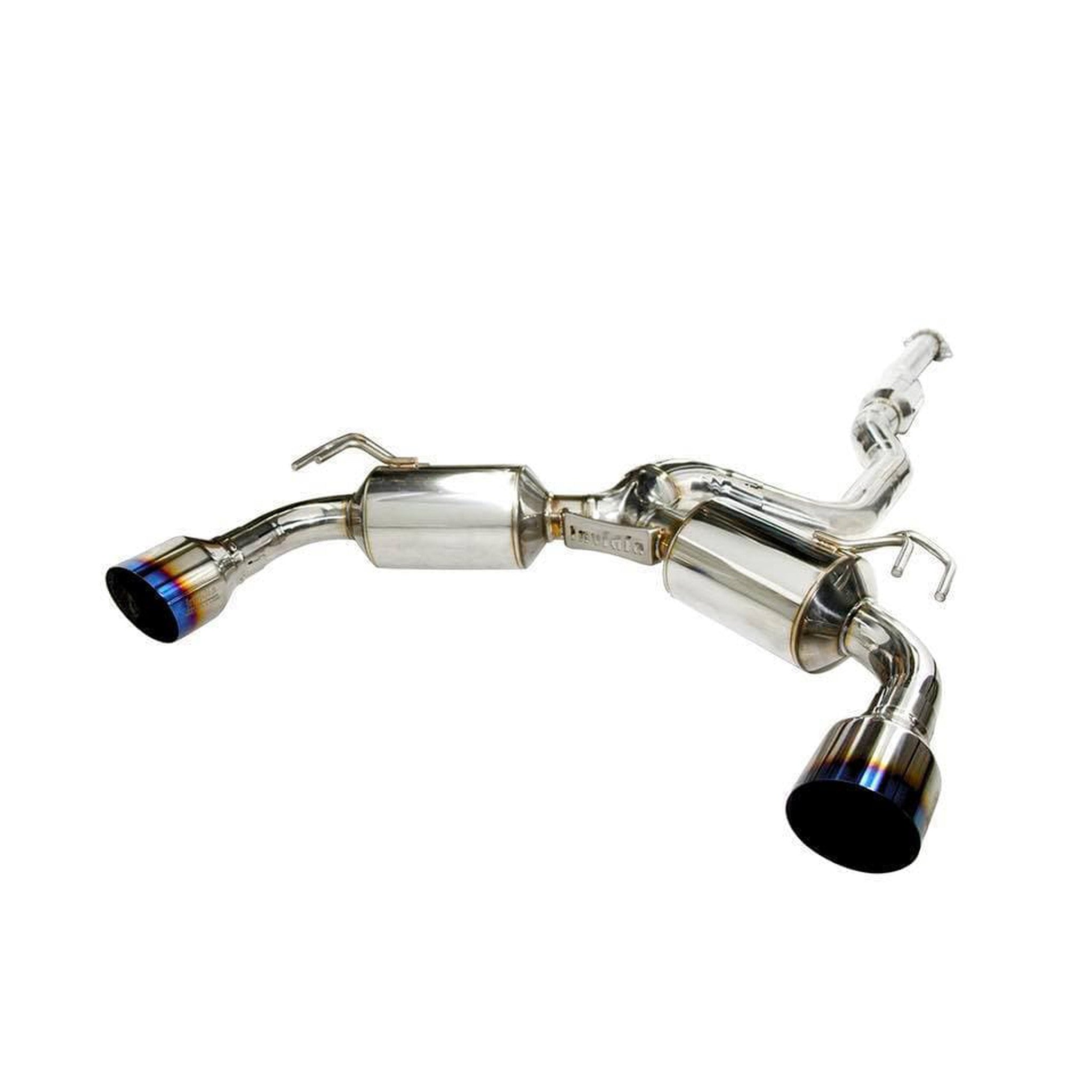 Invidia N2 Single Layer Titanium Burnt Tips Cat Back Exhaust Subaru BRZ 2013-2025 | HS12SST6N21GT