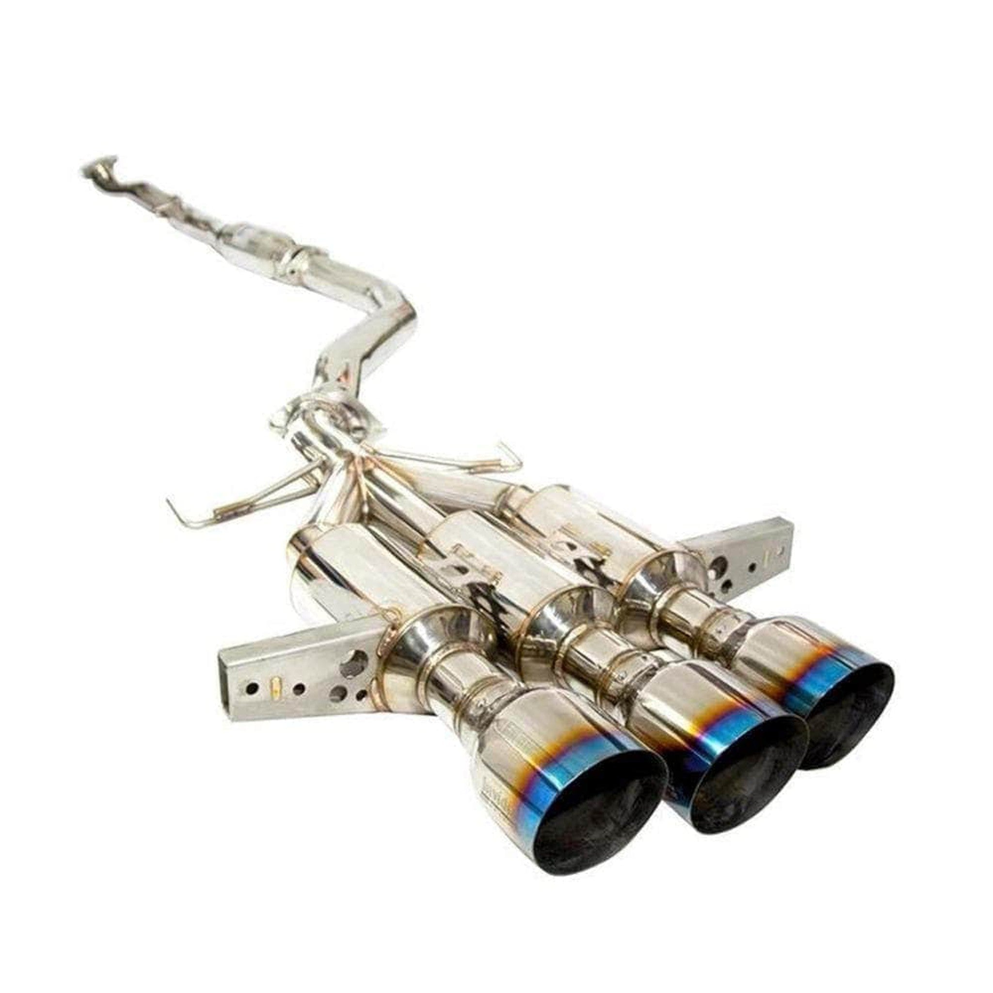 Invidia R400 Gemini Cat Back Exhaust w/Titanium Burnt Tips Honda Civic Type R 2017-2021 | HS17CTRFGM3ST