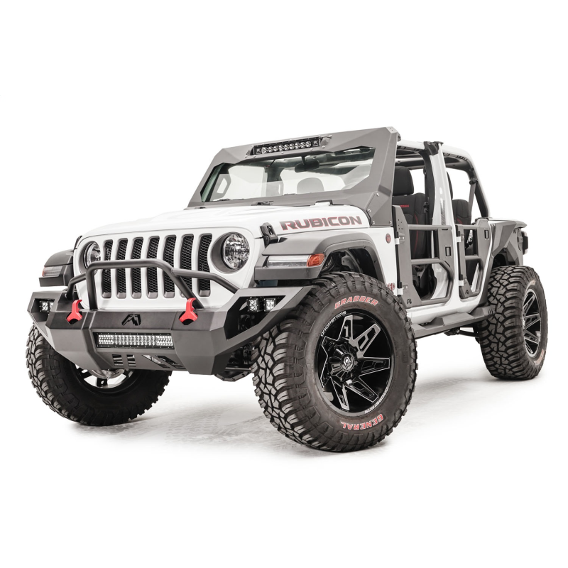 Fab Fours Vengeance Front Bumper w/ Pre Runner Guard Model JL18-D4652-1