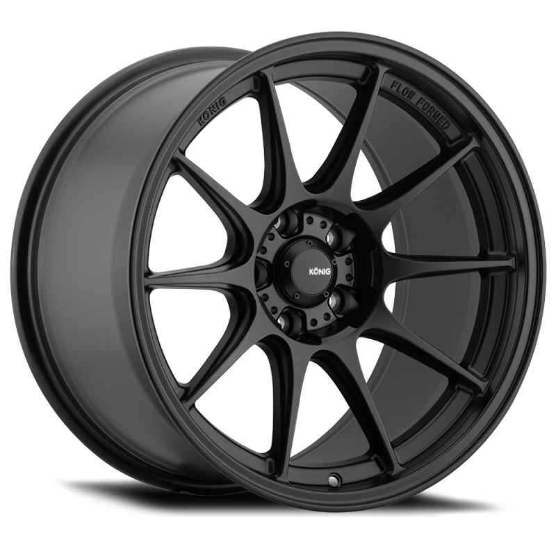 Konig Dekagram 18x8.5 5x112 ET43 Semi-Matte Black DK88512435