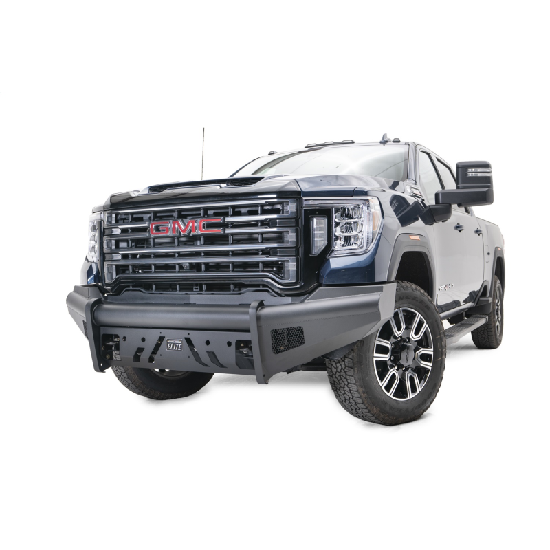 Fab Fours Black Steel Front Bumper Model GM20-Q5061-1