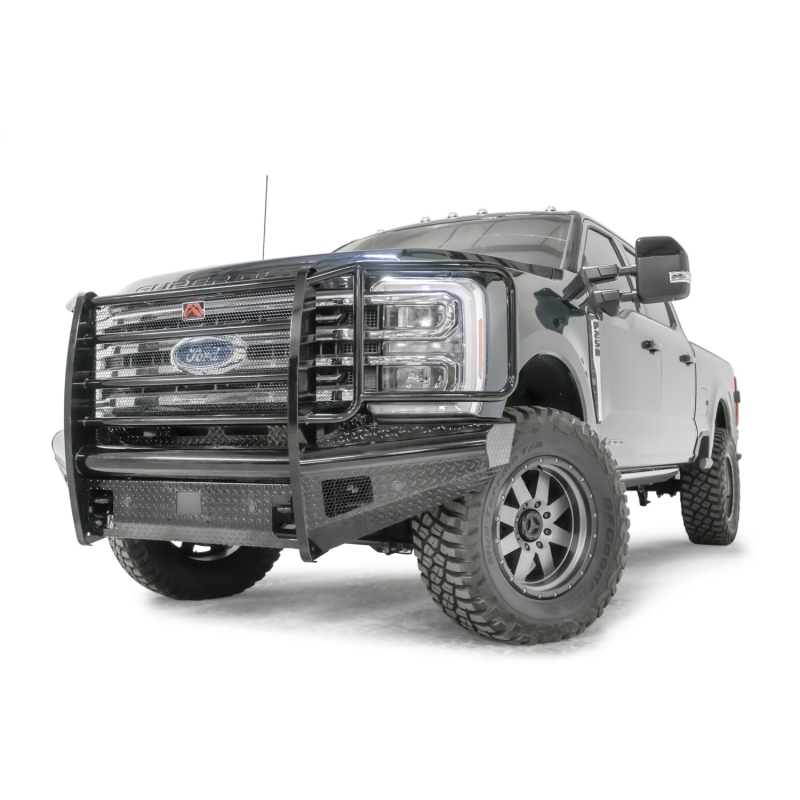 Fab Fours Black Steel Front Bumper w/ Grille Guard Model FS23-S5960-1