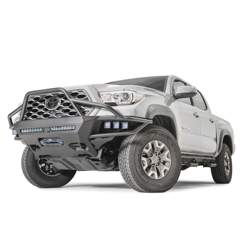 Fab Fours Winch Front Bumper w/ Pre Runner Guard Model TB16-03-1