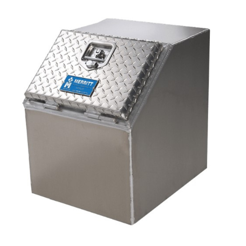 Merritt Saddle Box With Diamond Plate Door 22"H x 21"D x 24"W Model 471