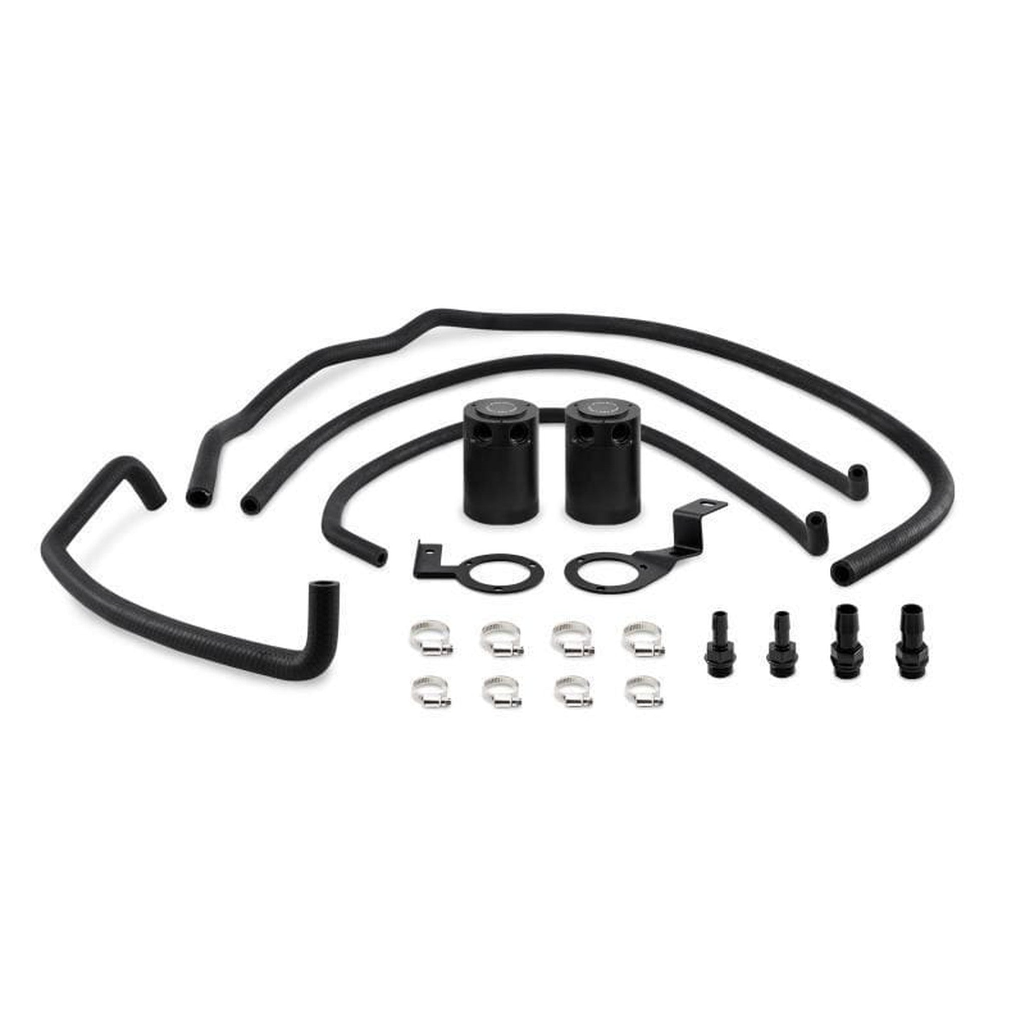 Mishimoto Baffled Oil Catch Can Kit Black Subaru WRX 2015-2021