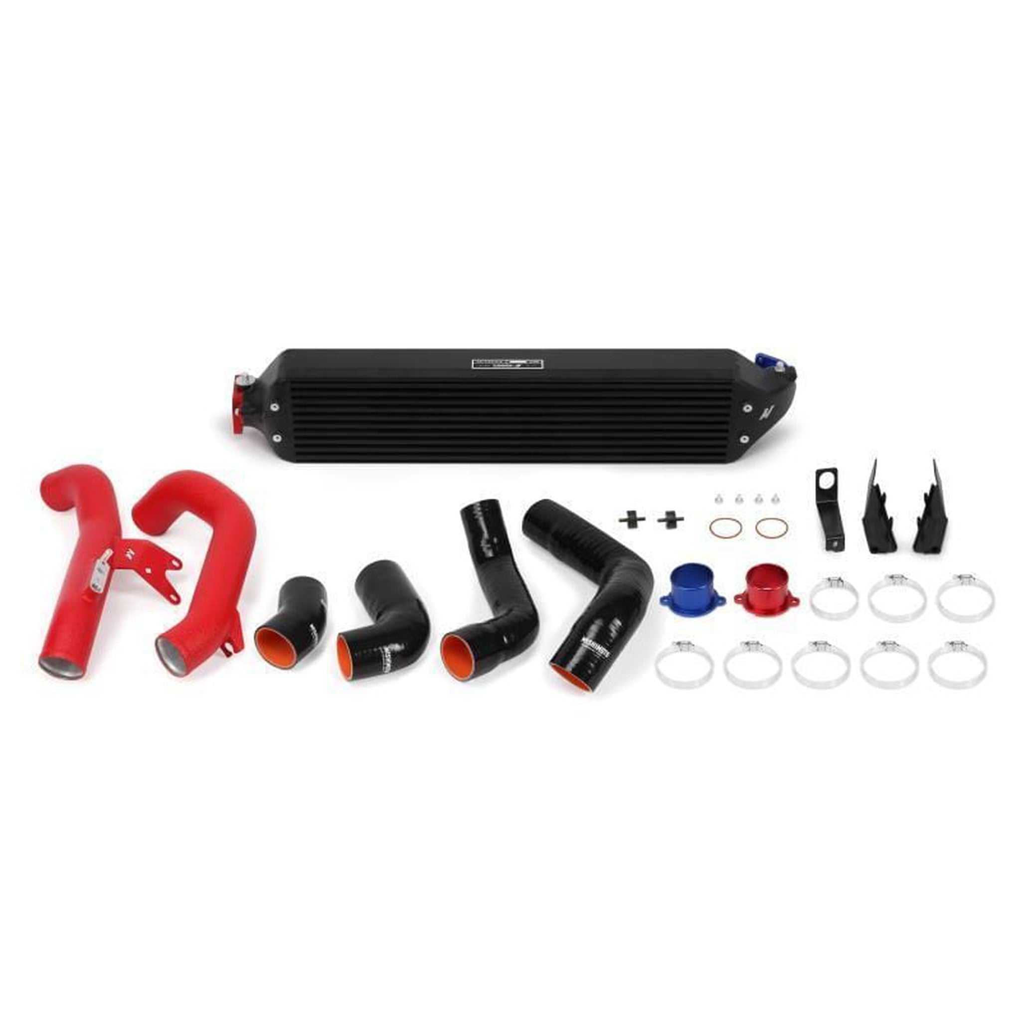 Mishimoto Black Intercooler Kit w/Red Pipes Honda Civic 1.5T 2016+ / Civic Si 2017+