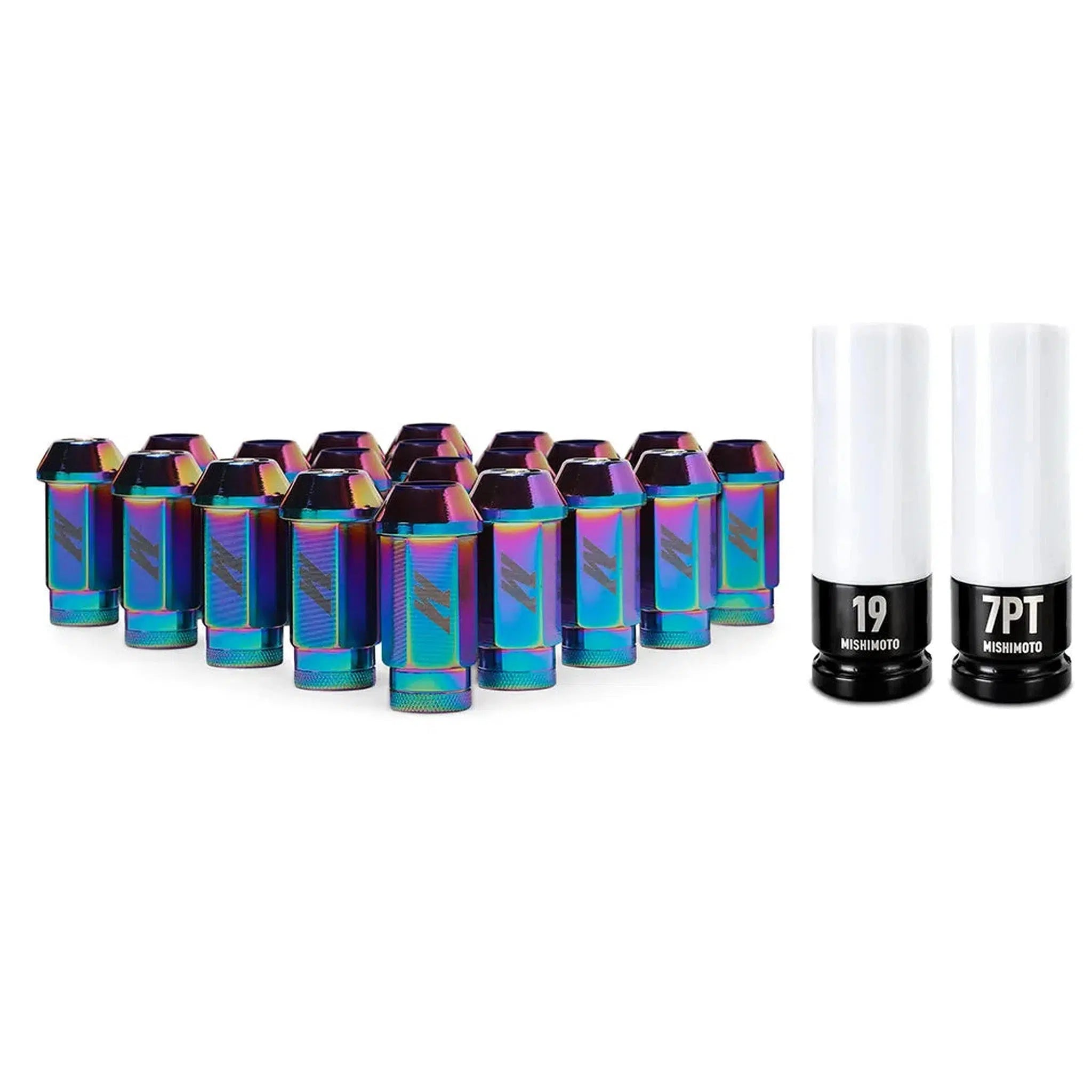Mishimoto M12x1.25 Neo Chrome Locking Lug Nuts 20 Piece Set | MMLG-125-20LNC
