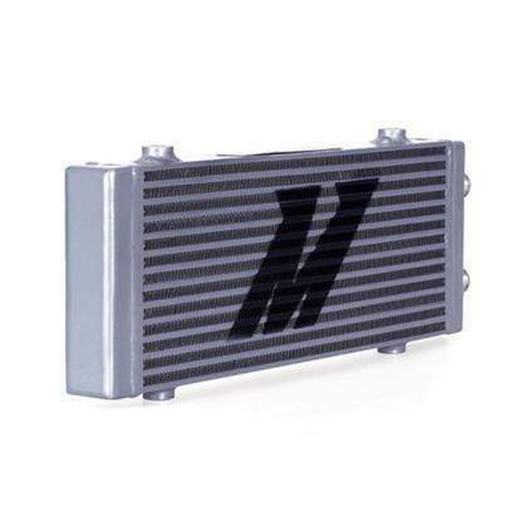 Mishimoto Medium Bar and Plate Dual Pass Oil Cooler Silver | MMOC-DP-MSL