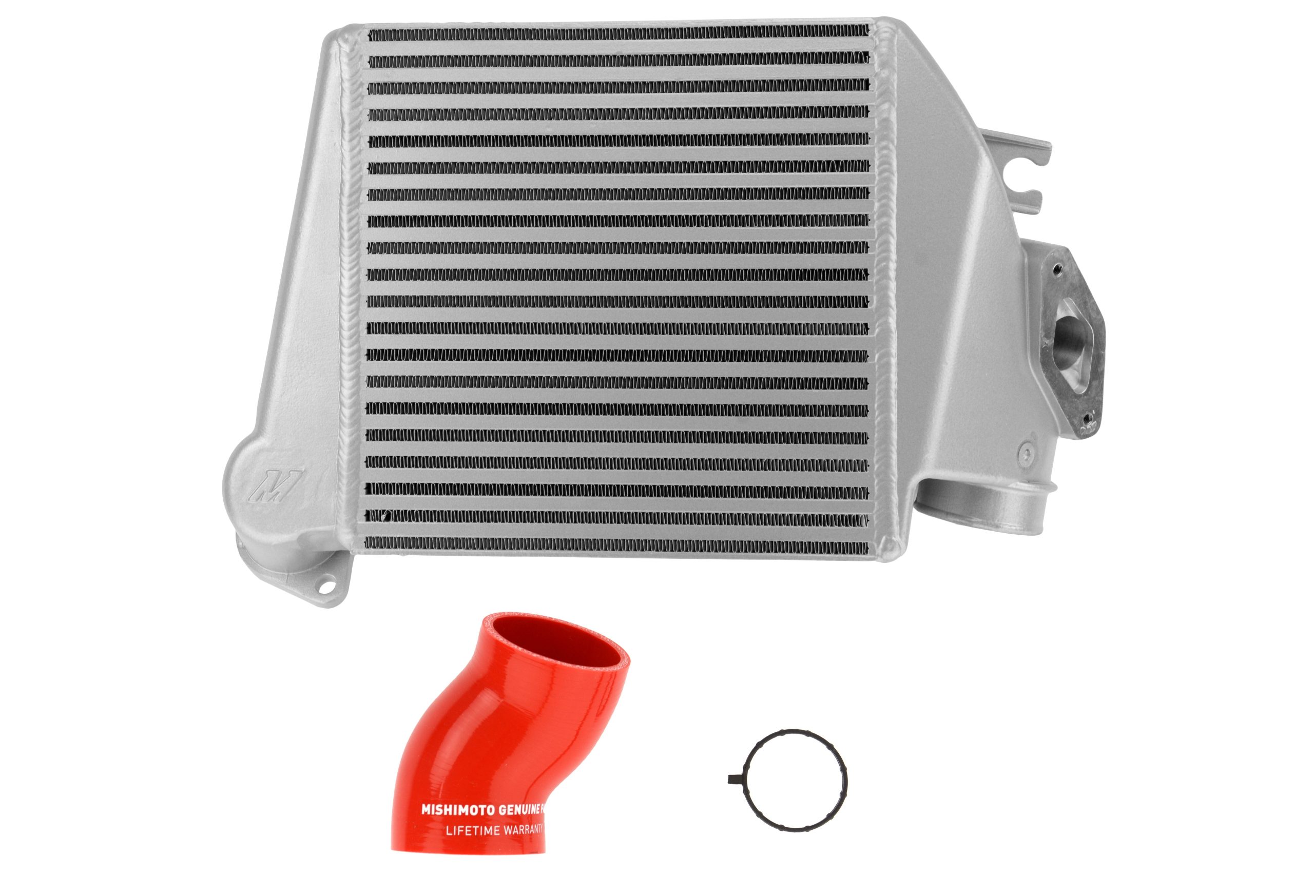 Mishimoto Silver Top Mount Intercooler Kit Red Hoses Subaru WRX 2008-2014 / Legacy GT 2005-2009 / Forester XT 2009-2013 | MMTMIC-WRX-08SLRD