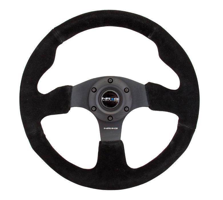NRG 320mm Race Series Sport Steering Wheel Suede w/ Black Stitch | RST-012S