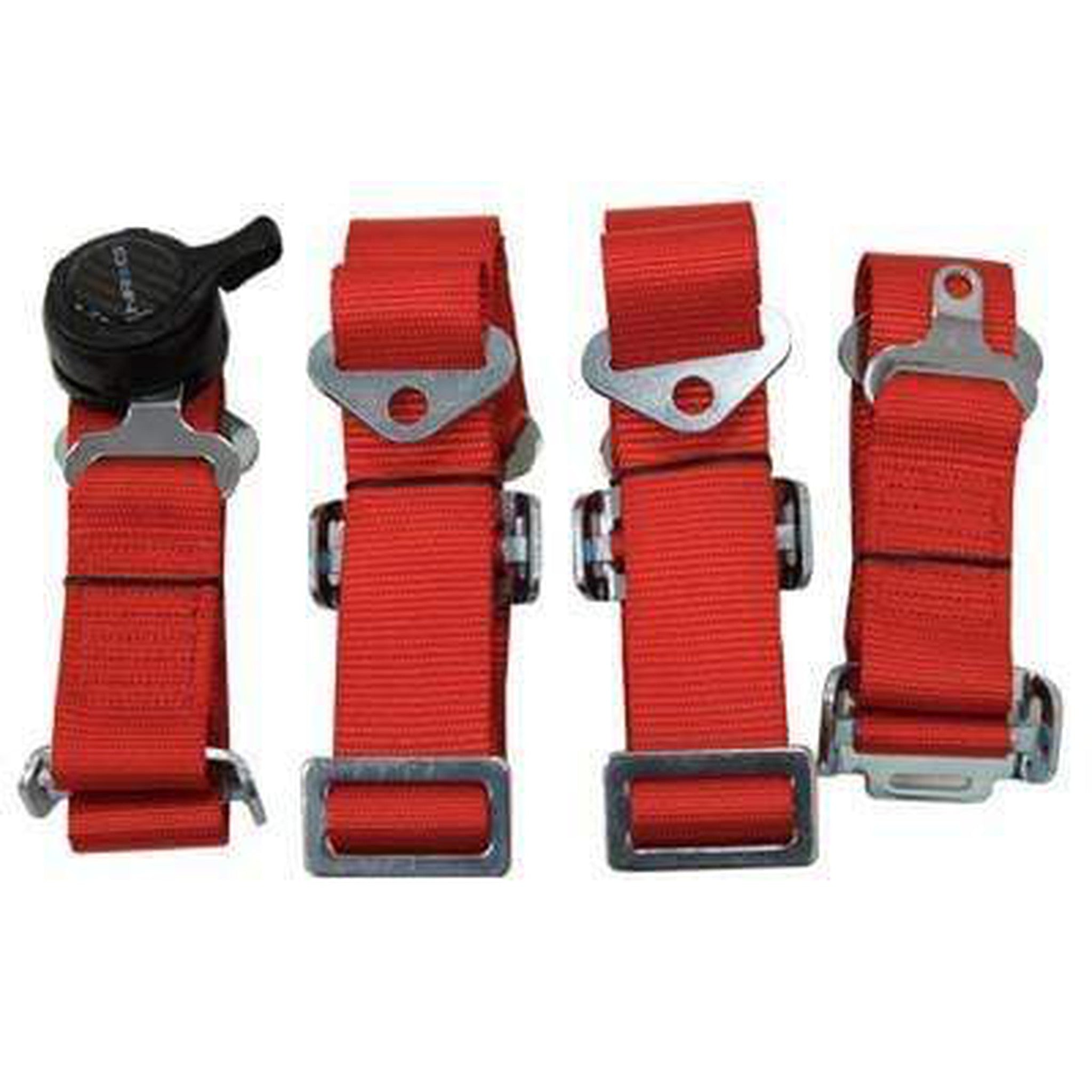NRG 4 Point 2inch Cam lock Seat Belt - 1 Belt Red | SBH-4PCRD
