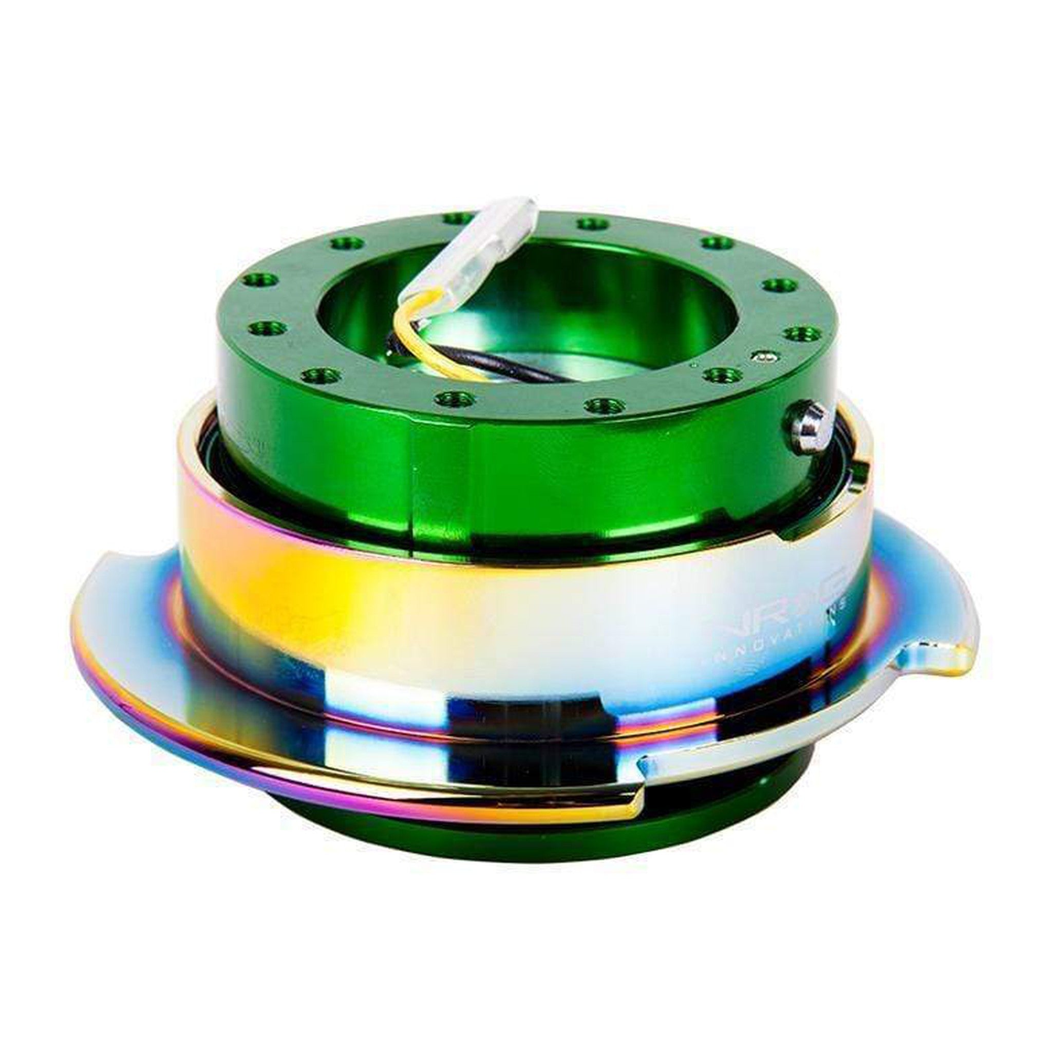 NRG Quick Release Kit Gen 2.5 Green w/ Neochrome Ring | SRK-250GN/MC