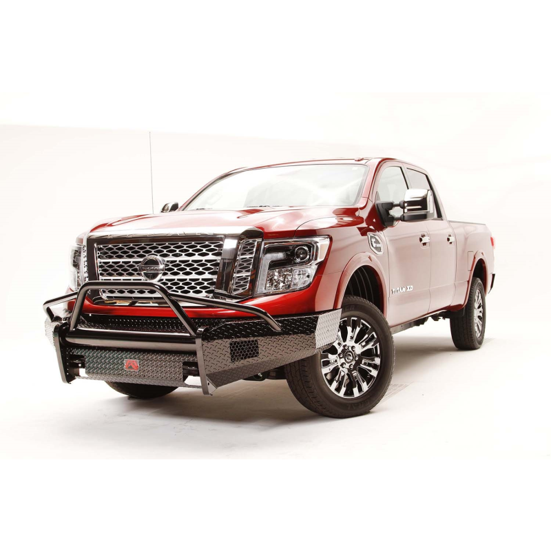 Fab Fours Black Steel Front Bumper w/ Pre Runner Guard Model NT16-K3762-1