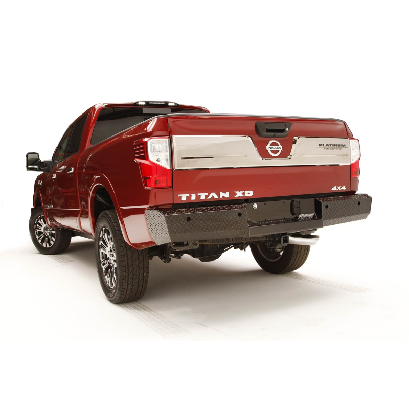 Fab Fours Black Steel Ranch Rear Bumper Model NT16-T3750-1