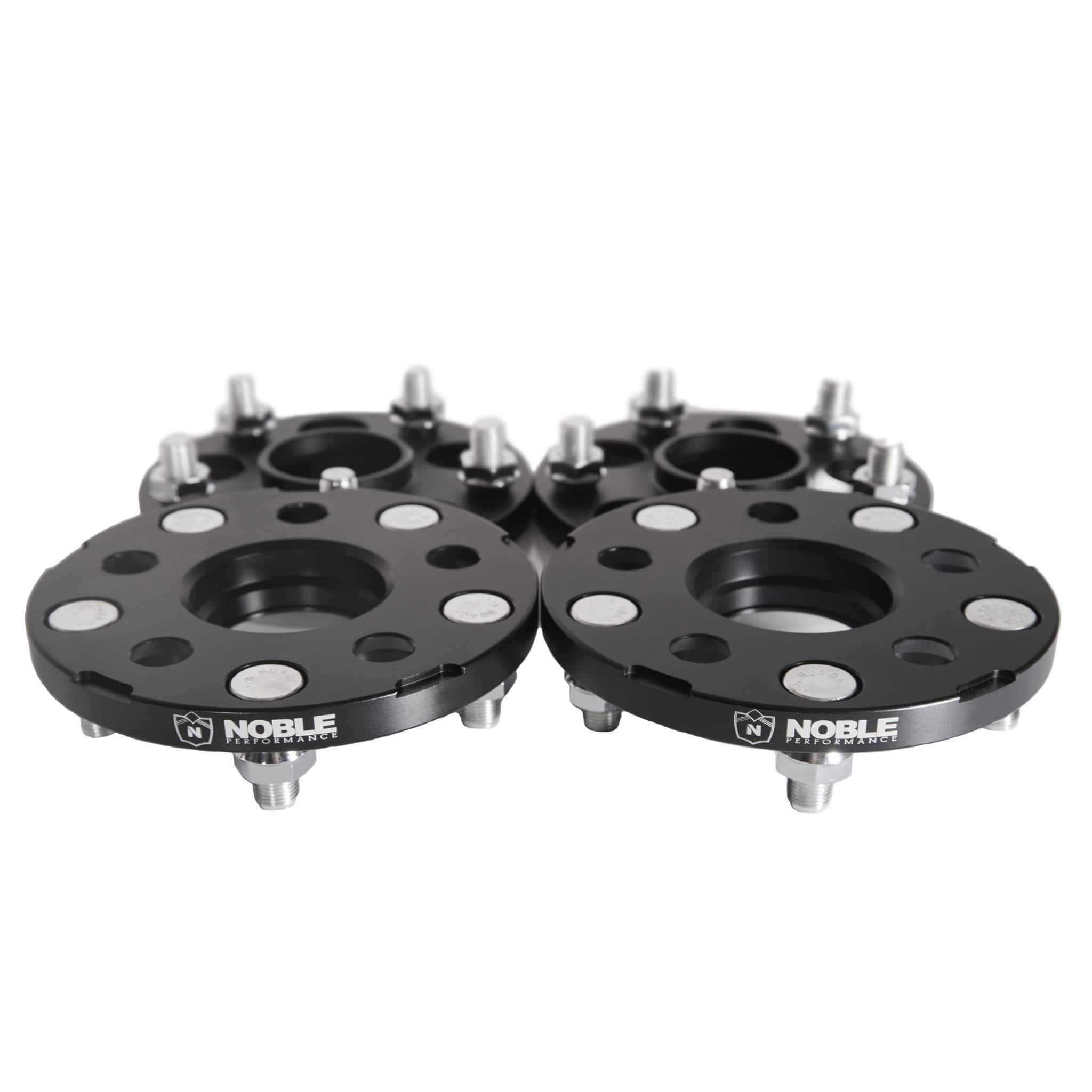 Noble Conversion Spacers 5x100 to 5x114.3 15mm CB:56.1 Subaru WRX 02-14 / STI 04 / BRZ 13-25 Black - Set of 4