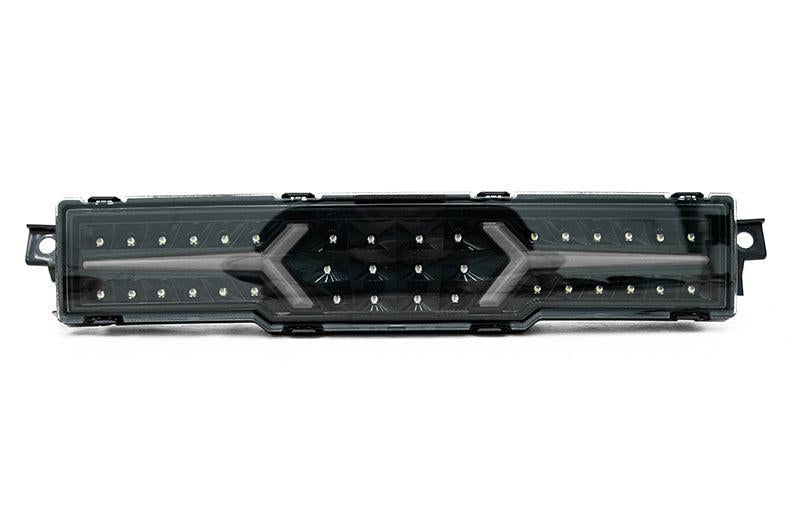 OLM V1 Rear Fog Light Clear Lens Black Base White Bar Subaru BRZ / Toyota GR86 2022-2025 | A.70258.1-B