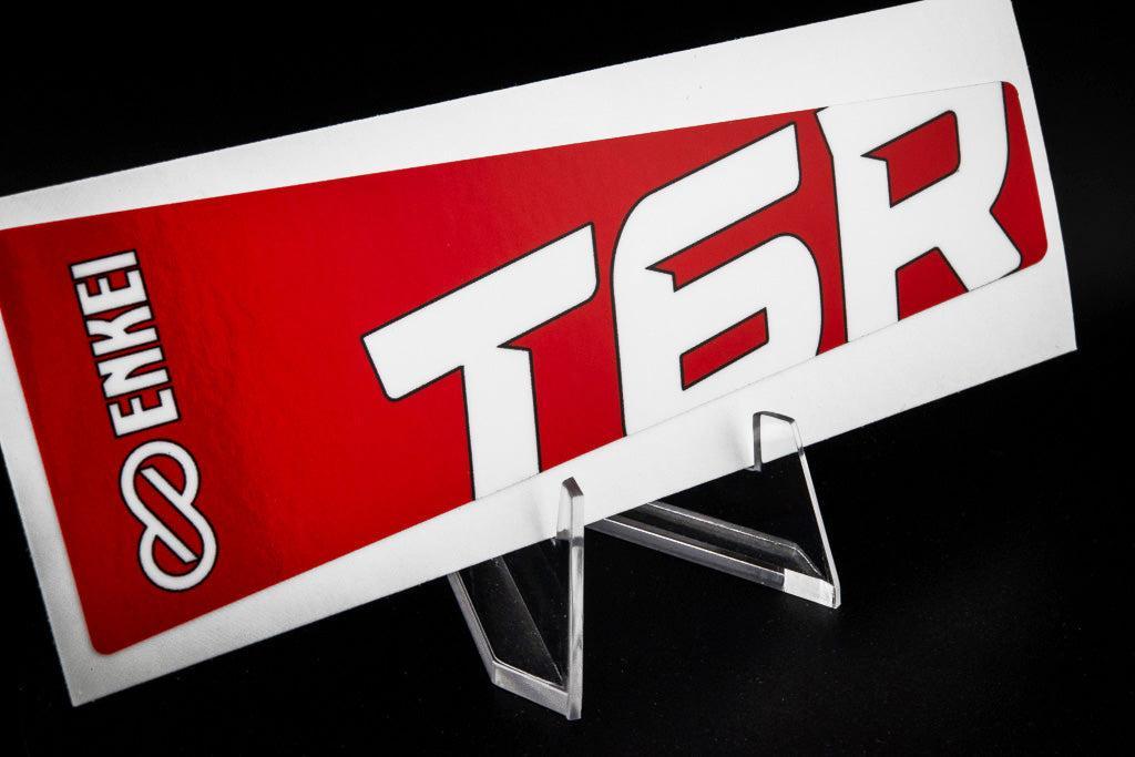 Overnight Crew Enkei T6R Spoke Sticker (4 PCS) - Rosso Corsa/White