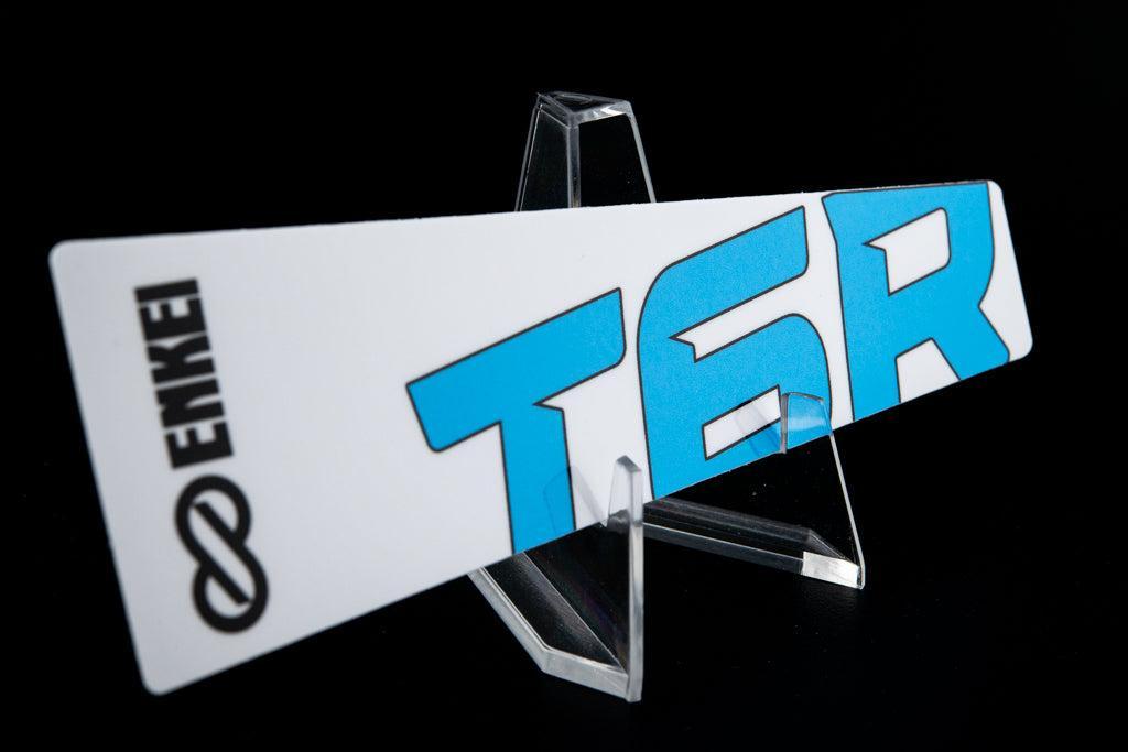 Overnight Crew Enkei T6R Spoke Sticker (4 PCS) - White/Light Blue