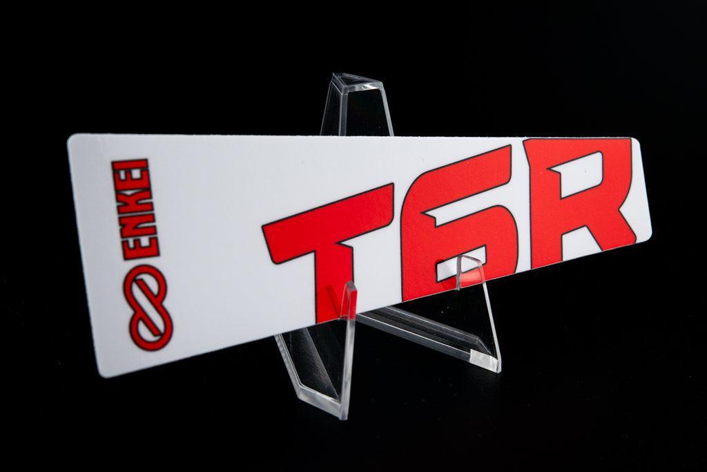 Overnight Crew Enkei T6R Spoke Sticker (4 PCS) - White/Red