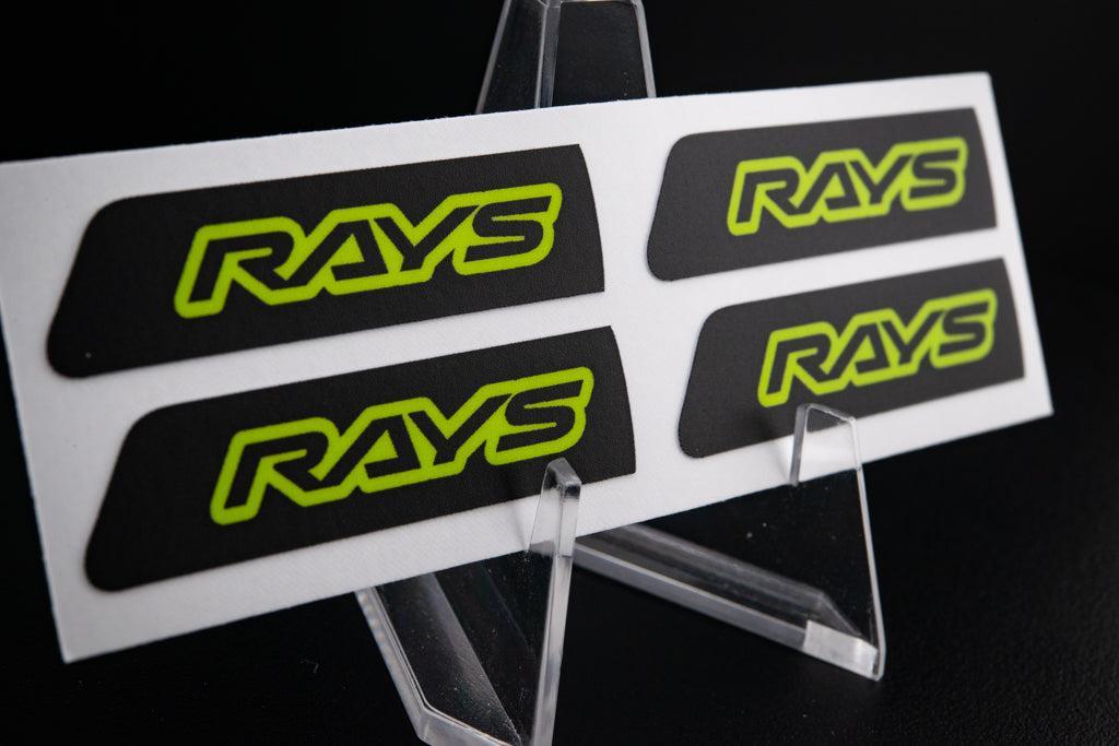 Overnight Crew Gram Lights Center Cap Sticker (4 PCS) - Black/Acid