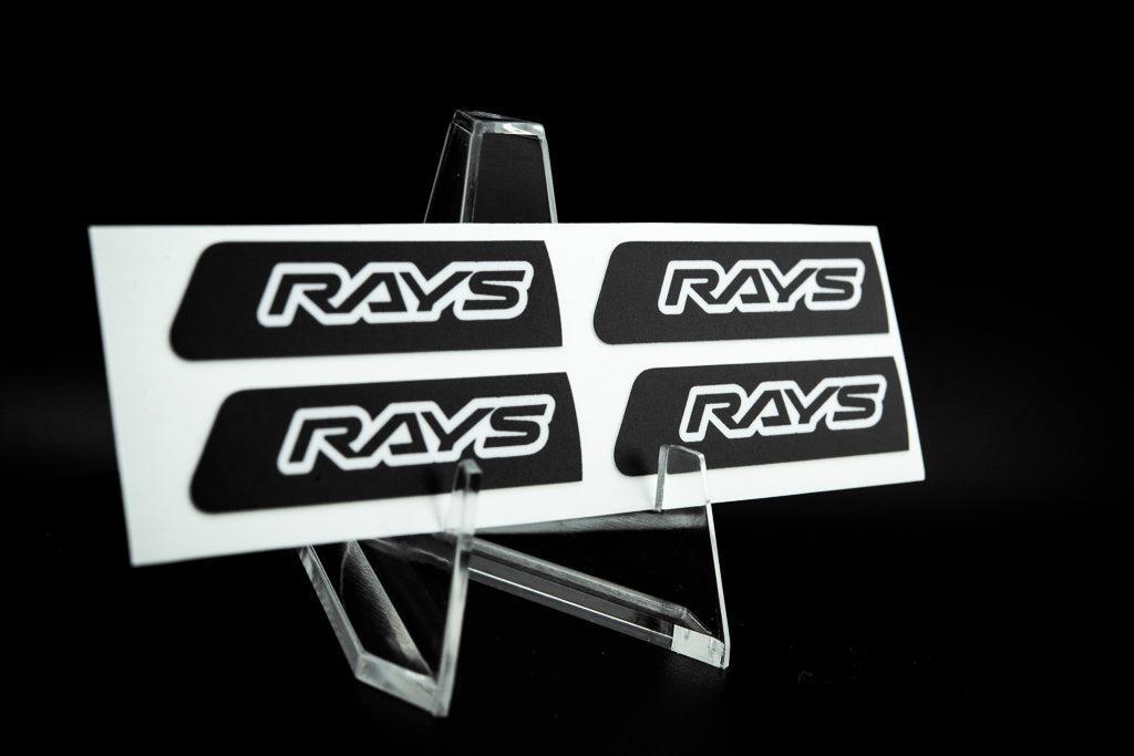 Overnight Crew Gram Lights Center Cap Sticker (4 PCS) - Black/White