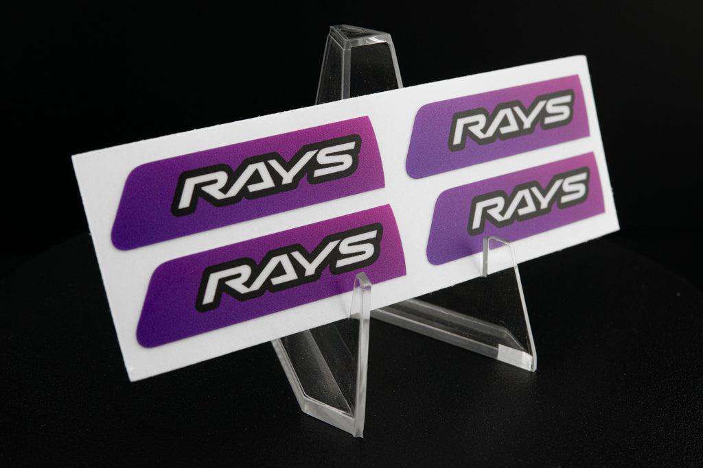 Overnight Crew Gram Lights Center Cap Sticker (4 PCS) - Eggplant