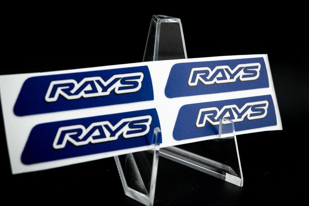 Overnight Crew Gram Lights Center Cap Sticker (4 PCS) - Mag Blue/White