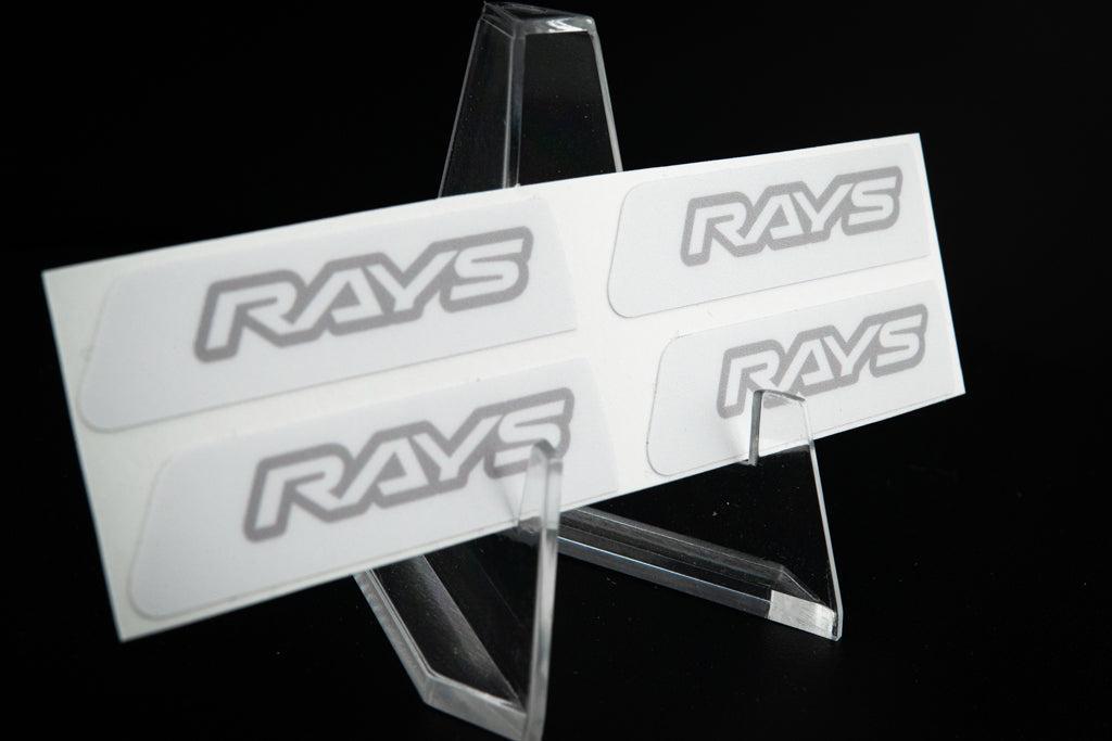 Overnight Crew Gram Lights Center Cap Sticker (4 PCS) - White/Silver