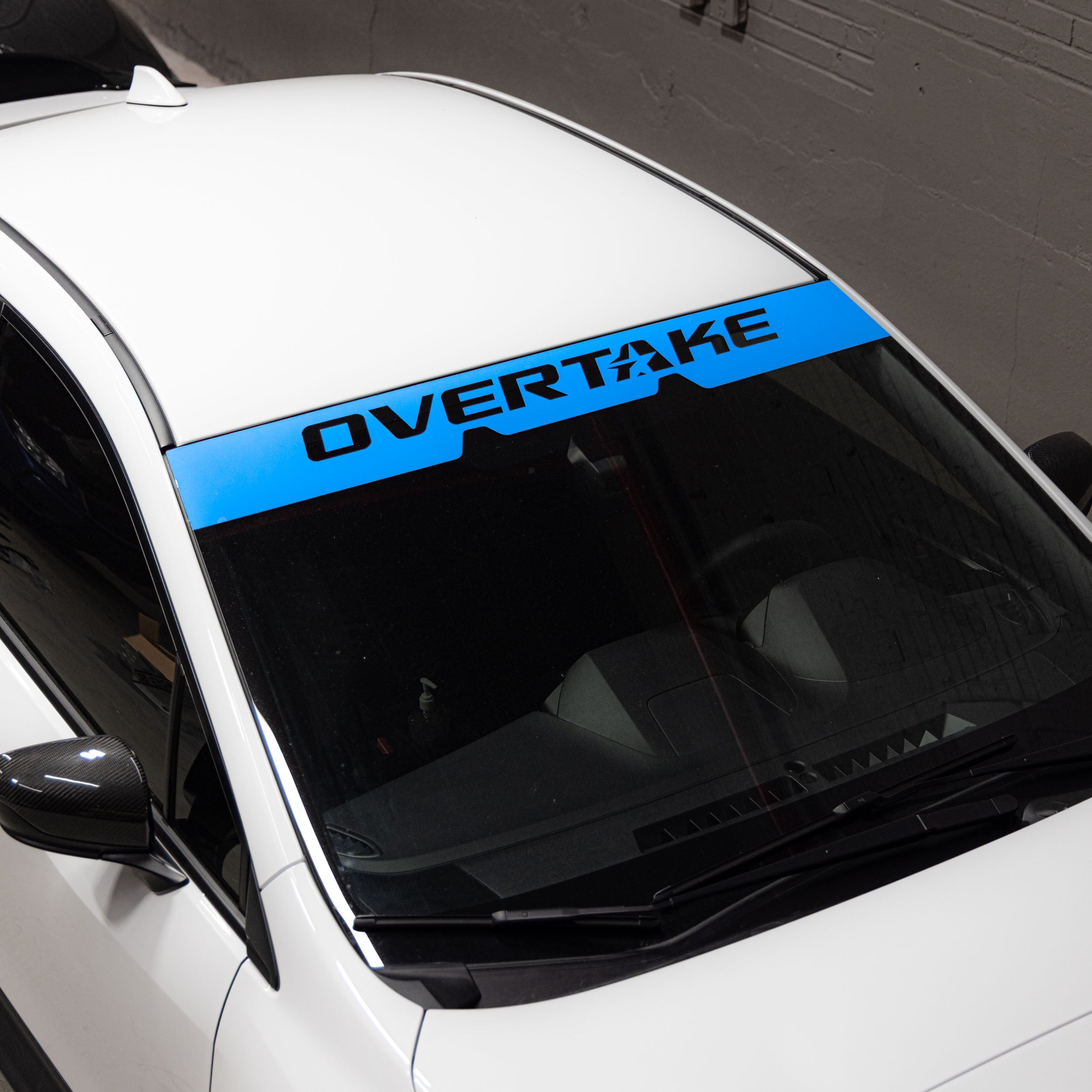 Overtake EyeSight Windshield Banner Hyper Blue Subaru WRX 2022-2025