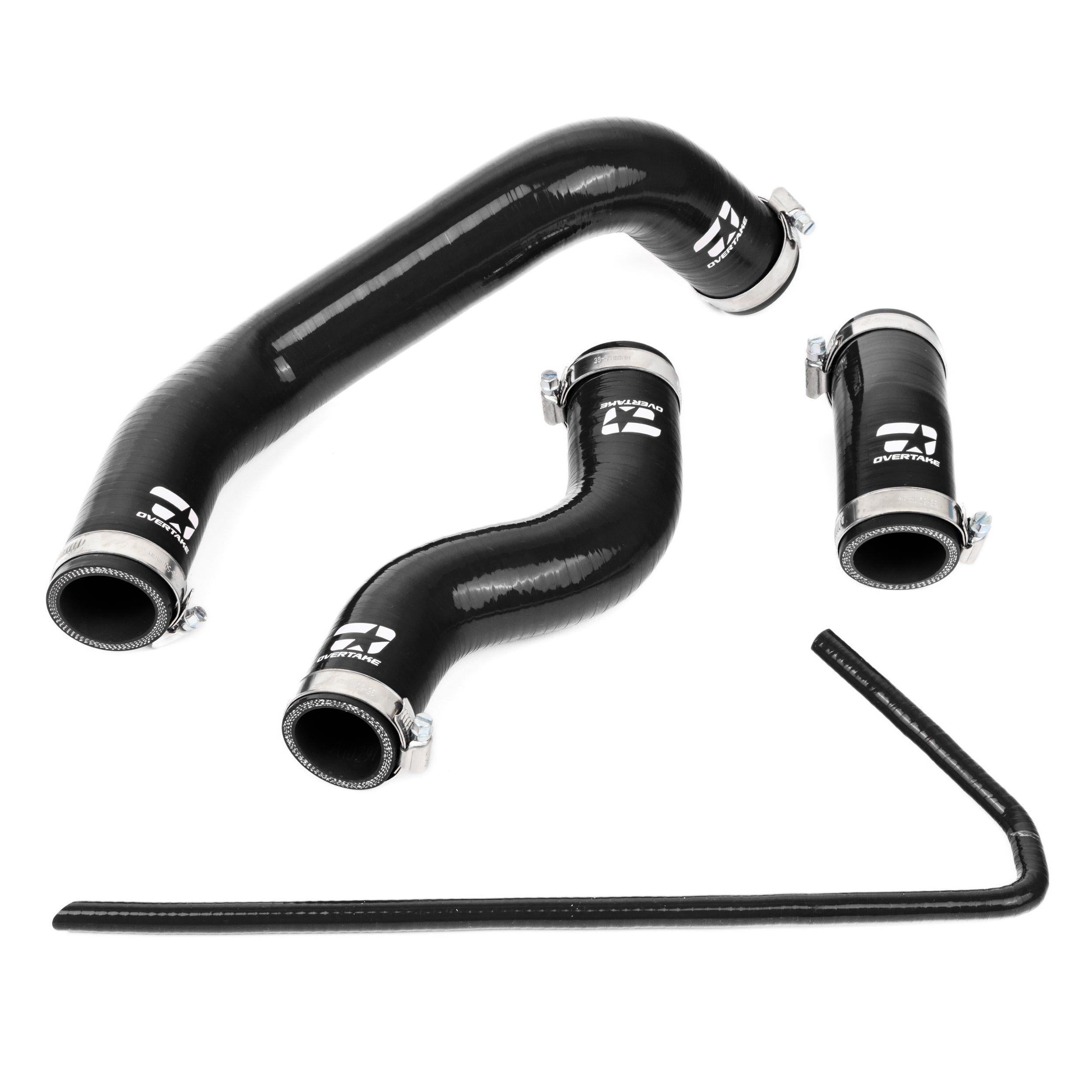 Overtake Radiator Hose Kit Black Toyota 86 / GR86 17-25 / Subaru BRZ 13-25 / Scion FR-S 13-16 | A10295BLK