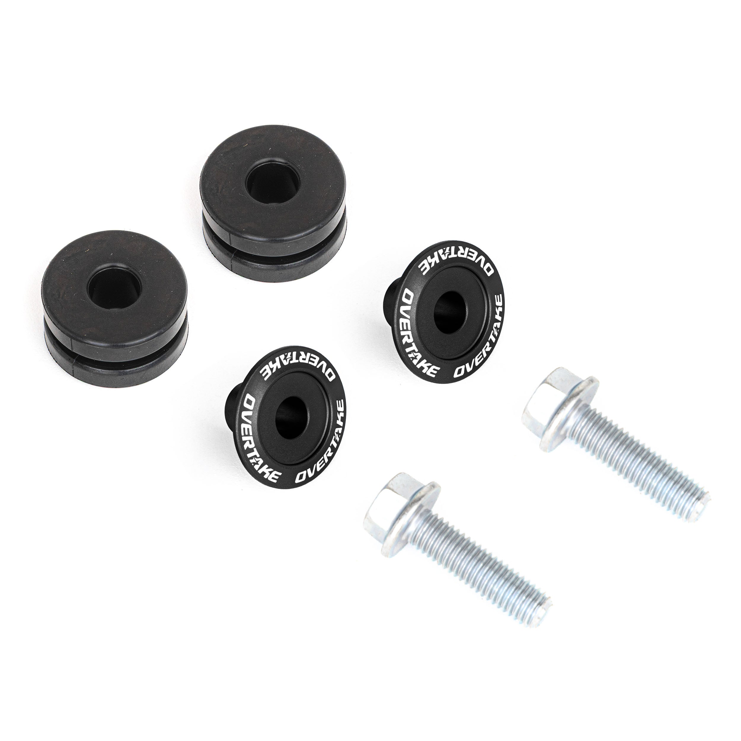 Overtake Top Mount Intercooler Isolator Bushings Black Subaru WRX / STI 2002-2025 | A10638BLK