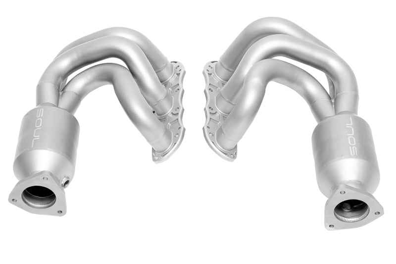 SOUL 12-16 Porsche 991.1 Carrera Long Tube Street Headers (w/ HJS HD 200 Cell Cats) POR.9911.STH