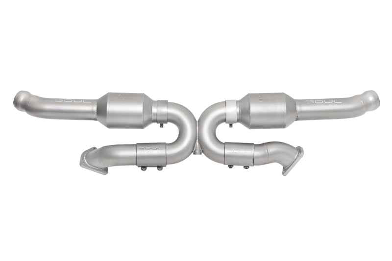 SOUL 94-96.5 Porsche 993 Carrera Sport Cat Converter X-Pipe (94-96.5 w/ Bischoff Flange - OBD1) POR.993.B1.SCC