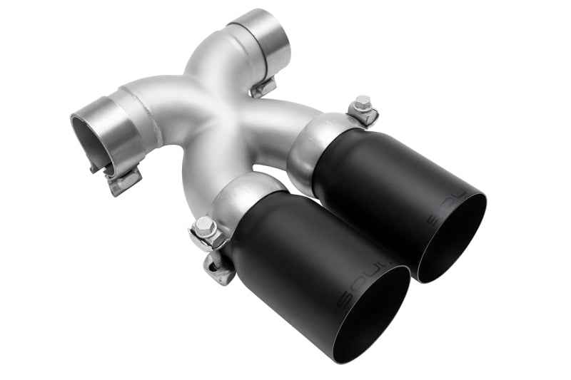 SOUL 13-16 Porsche 987.2 / 981 Cayman / Boxster X-Pipe w/ Tips - Straight Cut Satin Black Tips POR.BC.XT.SWTB
