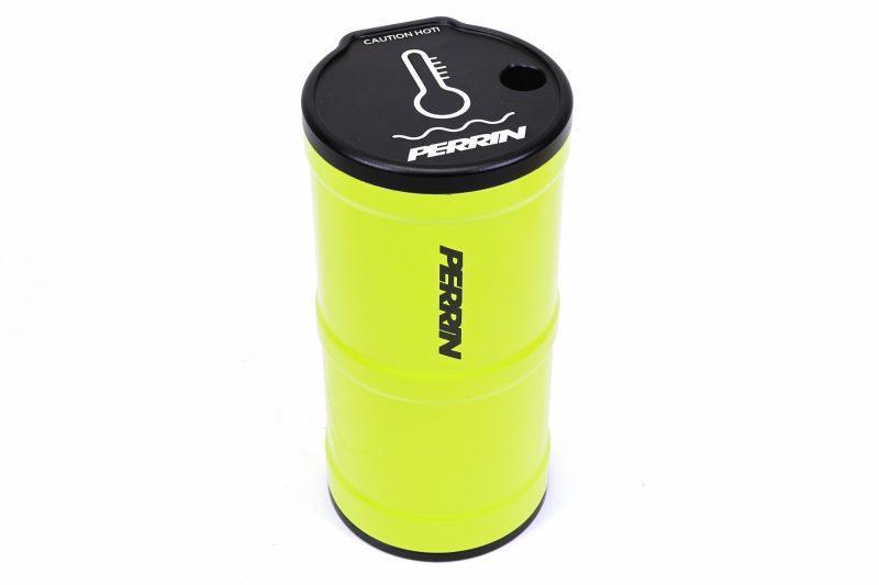 Perrin 13-25 Subaru BRZ / 04-21 Subaru STI / 02-25 Subaru WRX Coolant Overflow Tank - Neon Yellow | ASM-ENG-505NY