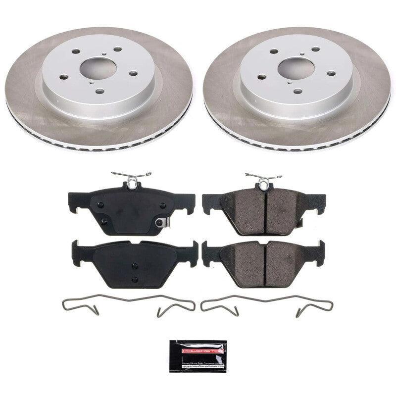 Power Stop Rear Semi-Coated Rotor Kit Subaru WRX 2016-2025 w/ Eyesight | SC7039