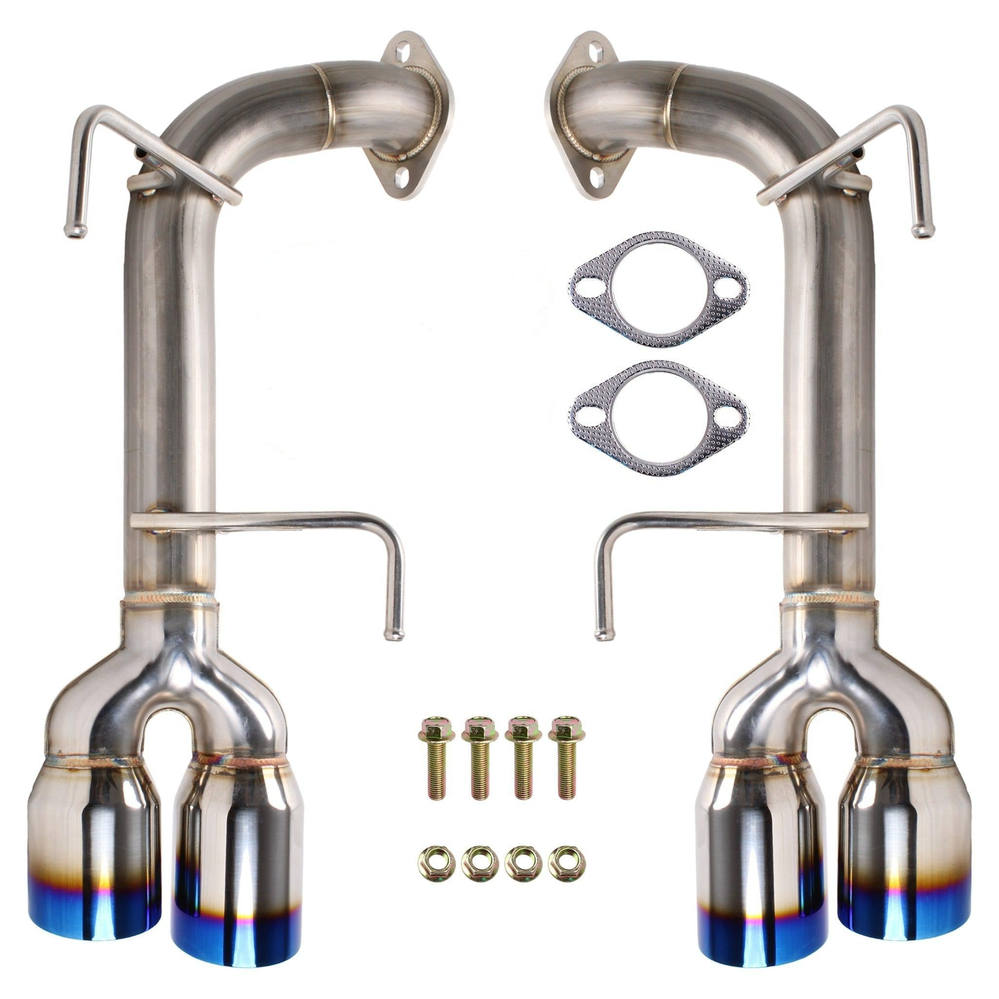 Remark Axleback Exhaust Burnt Stainless Double Wall 3.5in Tips Subaru WRX / STI 15-21 | RO-TTVA-D