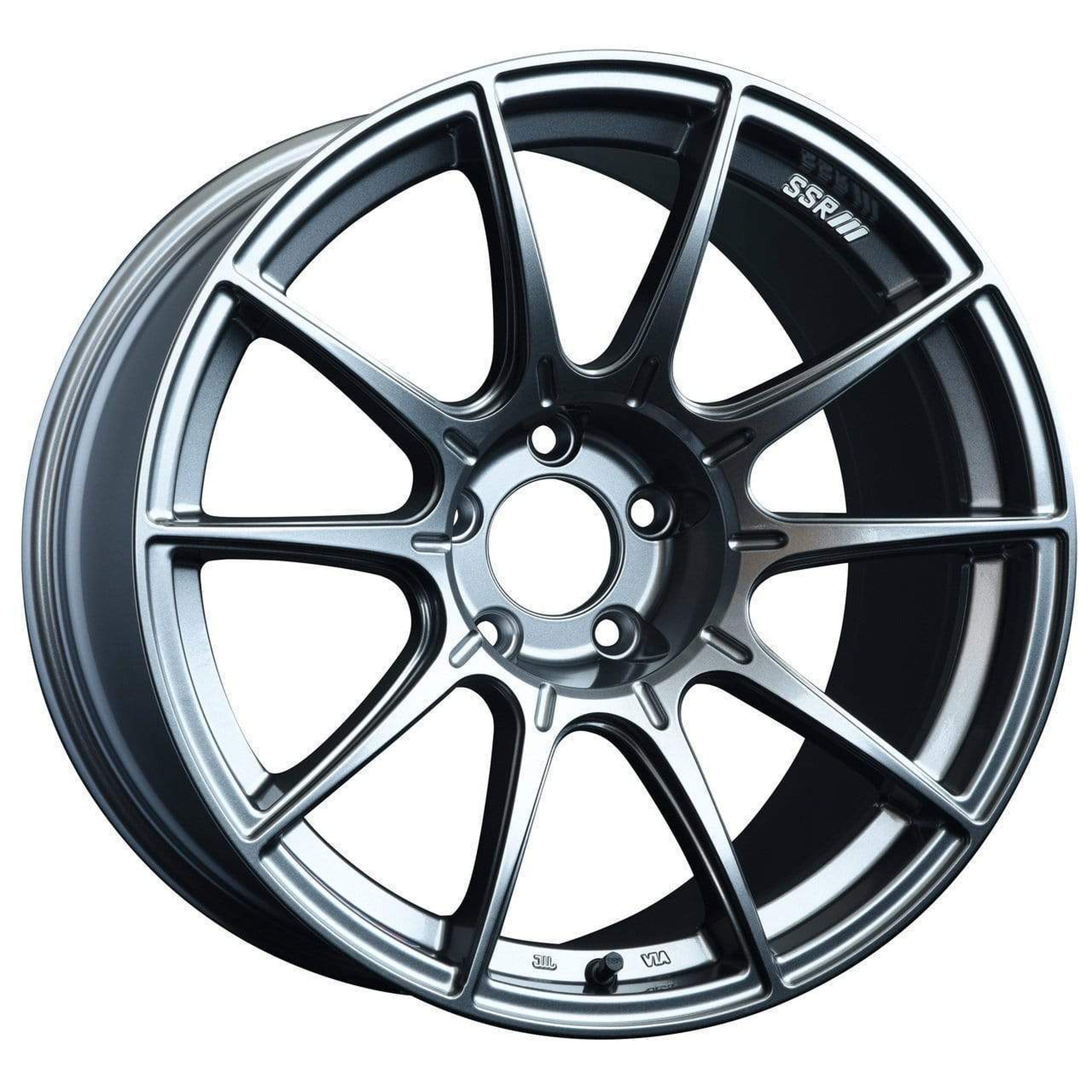 SSR GTX01 17x9 5x114.3 15mm Offset Dark Silver Wheel