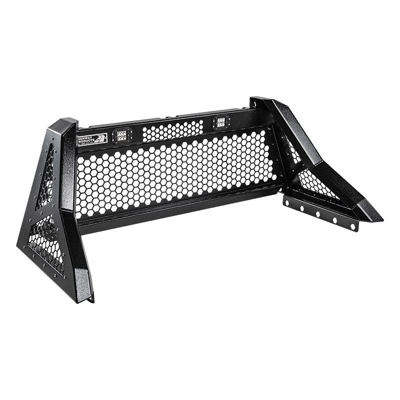 Highway Products Savage Smooth Hammertone Black Headache Rack