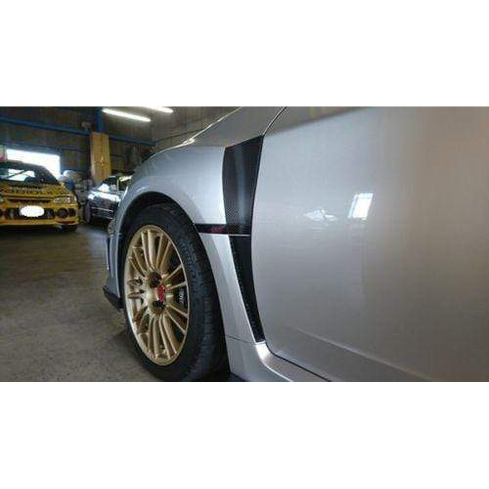 Sticker Fab 3D Carbon Fiber Vinyl Fender Vent Overlay (Upper and Lower) Subaru WRX / STI 2011-2014