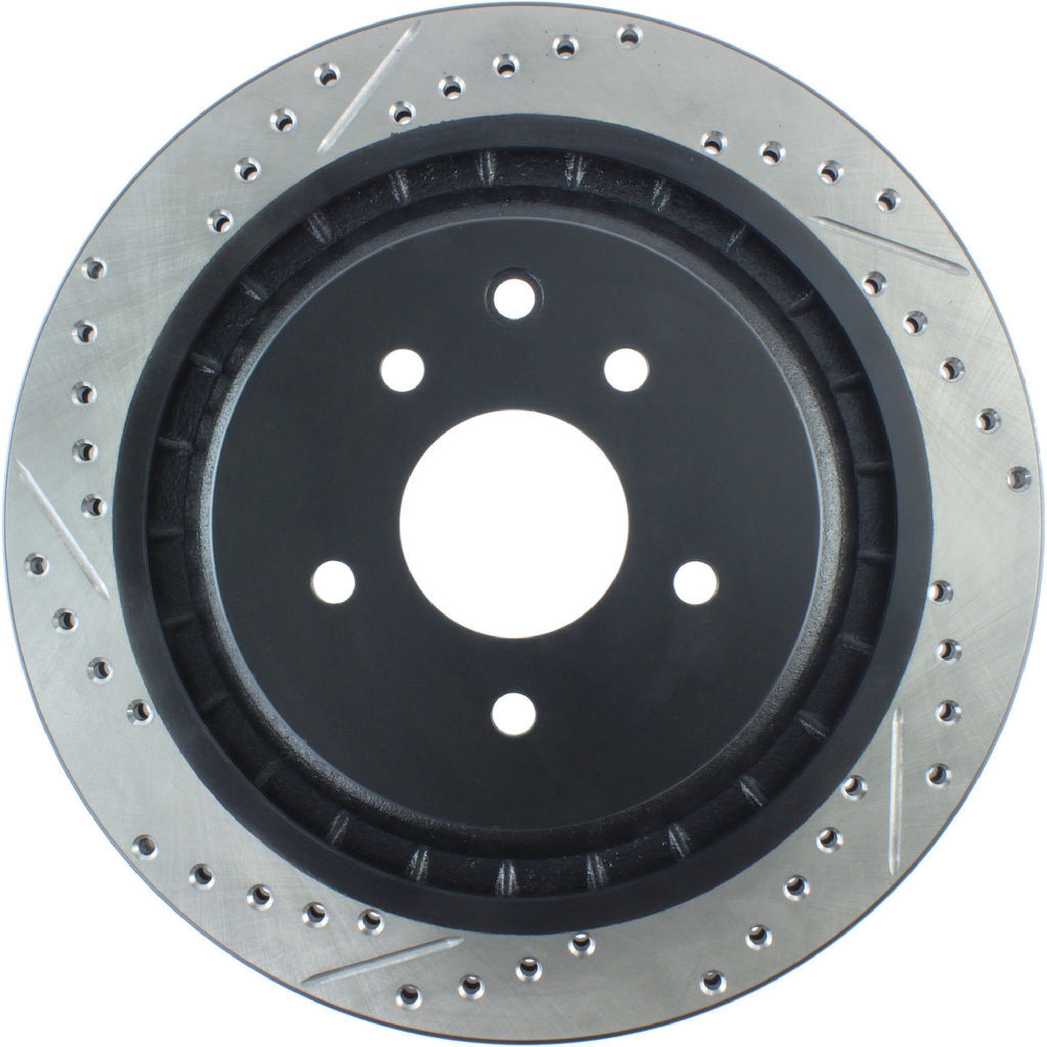 StopTech Sport Drilled + Slotted Brake Rotor Rear Right Nissan 370z 2009-2020 / Infiniti G37 2008-2013 | 127.42101R