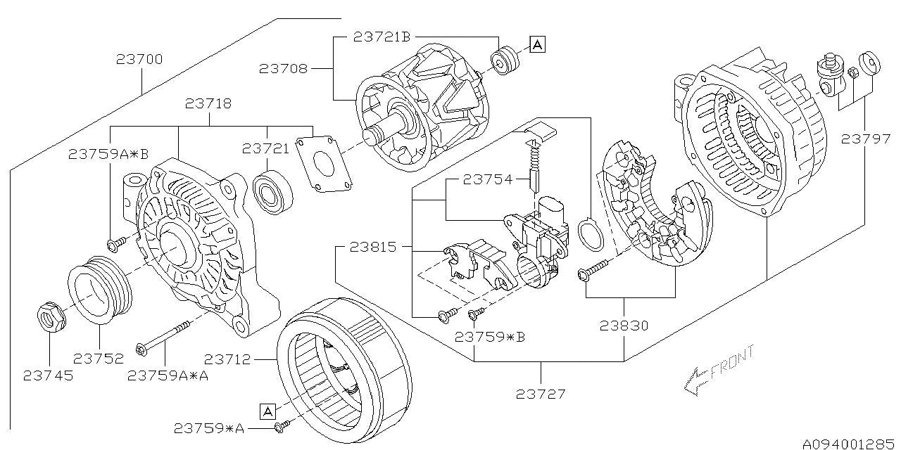 Subaru OEM Alternator 13-21 STI / 13-14 WRX / 13 Forester XT | 23700AA871