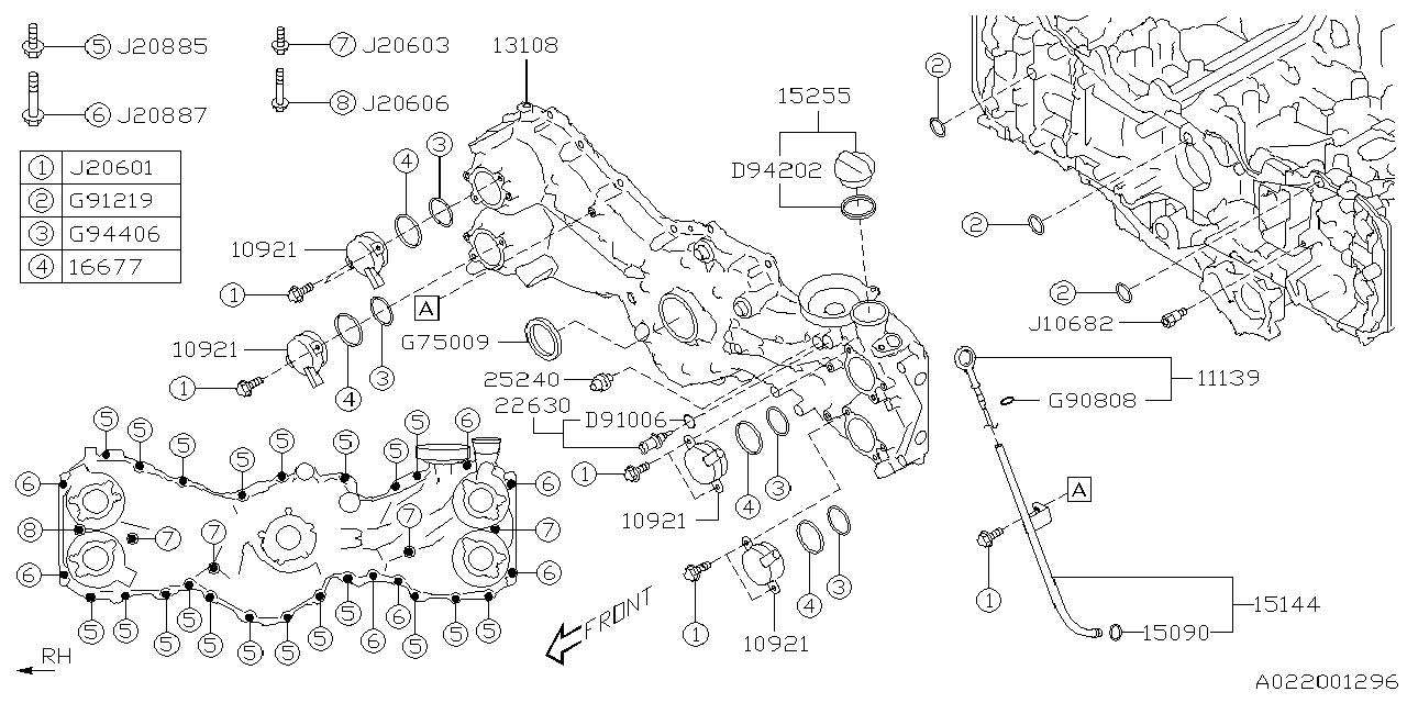 Subaru OEM Dipstick Guide Subaru BRZ 2022-2025 | 15144AA340