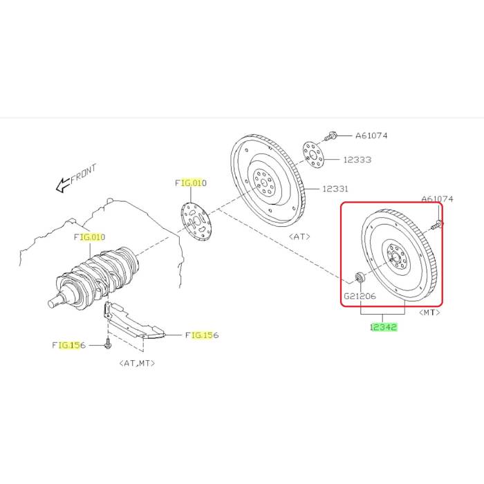 Subaru OEM Flywheel (12342) 22+ BRZ | 12342AA180